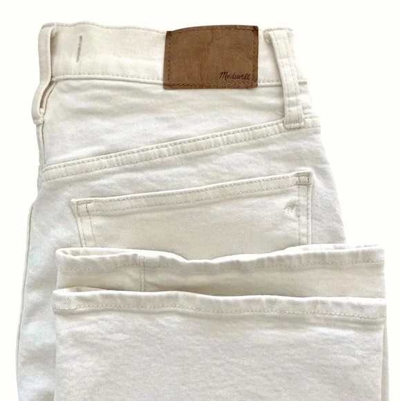 MADEWELL The Perfect Vintage Wide Leg Jeans in Vintage Canvas Ivory Cream
